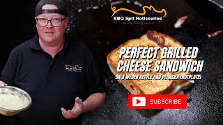 How to make a Perfect Grilled Cheese Sandwich on a Weber Kettle and Plancha hotplate [upl. by Llewellyn]