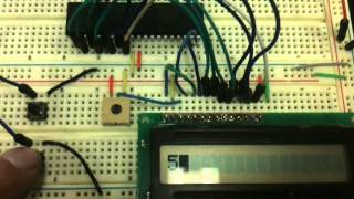 IncrementingDecrementing a number on an LCD display [upl. by Dygert]