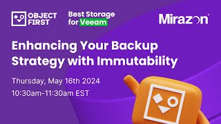 Enhancing Your Backup Strategy With Immutability [upl. by Haman]