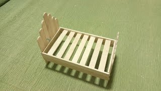 3 MANUALIDADES cama con palitos de helado Faciles y Bonitas  DIY Manualidades 323 [upl. by Ruy296]