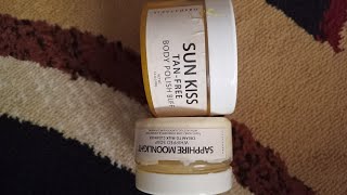 SiZucchero sun kiss tan free and moonlight cleanser review [upl. by Adnyleb426]