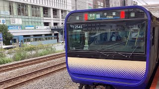 E235系F38横須賀総武快速線千葉行き戸塚駅到着優しい警笛有り [upl. by Casi]