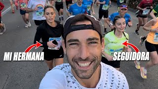 CORRO LA MEDIA MARATÓN DE BARCELONA CON MI HERMANA Y UNA SEGUIDORA [upl. by Eeclehc]