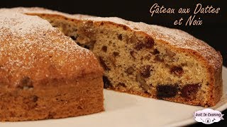 Recette de Gâteau Moelleux aux Dattes et aux Noix [upl. by Nauqas]