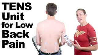 How to use a TENS Unit for Lower Back Pain Relief  Ask Doctor Jo [upl. by Suicul700]