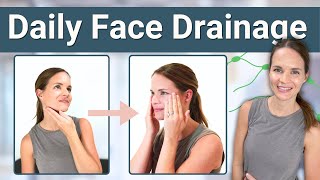 Expert Daily Face Lymphatic Drainage Routine [upl. by Euqnomod]