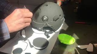 HOW TO BUILD A PARAMOTOR PPG HELMET CHEAP [upl. by Janith566]