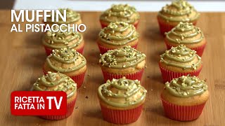 MUFFIN AL PISTACCHIO di Benedetta Rossi  Ricetta TV Fatto in Casa per Voi [upl. by Patrizius]