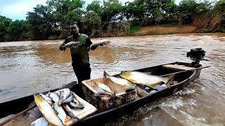 Pescaria  acampamento na mata peixes e muita chuva [upl. by Katzen]