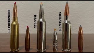 68 Western vs 65 Creedmoor vs 270 WSM Review amp Comparison [upl. by Nodnab]