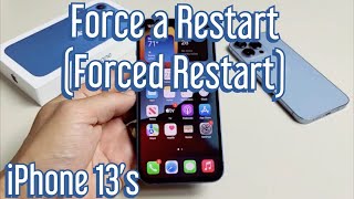 iPhone 13s How to Force a Restart Forced Restart [upl. by Otsenre510]