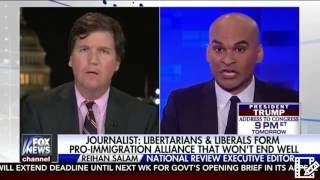 TUCKER CARLSON Takes On LIBERTARIANS AND LIBERALS forming Pro Immigration group and its Co [upl. by Ayar]