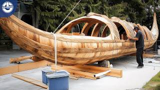 Craftsman TURNS A Massive LOG Into A BEAUTIFUL Canoe by OutbackMike [upl. by Limak]