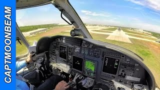 Cessna Citation Landing Charlotte Live ATC Audio [upl. by Mirabella525]