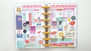 Plan With Me Mini Vertical Happy Planner [upl. by Keyser393]