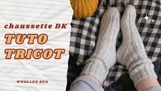 ✶ Tricoter des Chaussettes pour lAutomneHiver  Tutoriel Pas à Pas Gratuit Adapté aux Débutants ✶ [upl. by Lobiv]