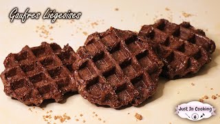 Recette des Gaufres Liégeoises Tout Chocolat [upl. by Illak]