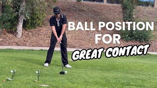 Ball position in golf [upl. by Htebazileyram809]