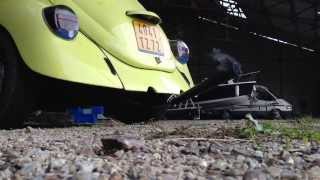 First cold start 1974 VW Bug with Stinger exhaust [upl. by Novled632]