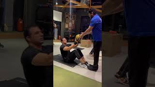 Ball Crunches  Gym Workout 💪💪🏋️‍♂️🏋️‍♂️🏋️🏋️💪💪💪Subscribe Me [upl. by Ardnuahc]