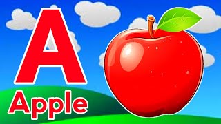 Phonics Song with TWO Words  A For Apple  ABC Alphabet Songs with Sounds for Children [upl. by Thor]