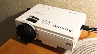 2023 Upgraded AuKing Mini Projector M8 is a Great Little Projector [upl. by Toshiko664]