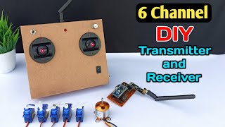 How to make Transmitter and Receiver at home  for drone  rc plane  and  rc car [upl. by Trefler]