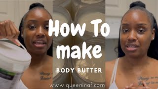 How to Make Body Butter Emulsified Body Butter Skincare Business Body Butter Business [upl. by Ilatfen]