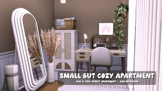 Small but Cozy Apartment 🏙  1310 21 Chic Street  The Sims 4  Stop Motion Build  No CC [upl. by Nylaehs]