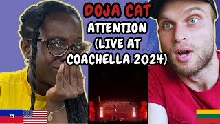 REACTION TO Doja Cat  Attention Live at Coachella 2024 Weekend 2  FIRST TIME WATCHING [upl. by Grube]