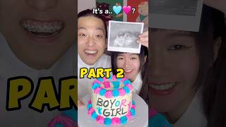 Gender Reveal 👶🏻It’s a🩵🩷part 2 part2 shorts genderreveal funny [upl. by Padget937]