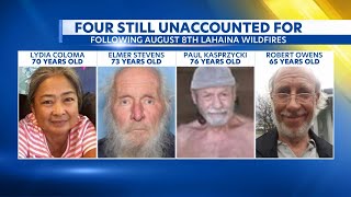 4 people remain unaccounted for after deadly Lahaina wildfires [upl. by Ande]