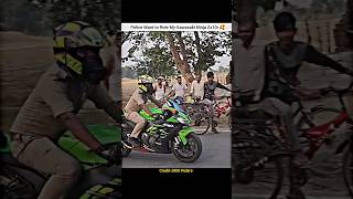 Police Want to Ride My Kawasaki Ninja Zx10rshorts bike rider police policevsbiker cops zx10r [upl. by Kiona590]