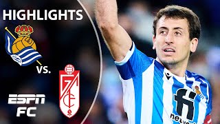 Mikel Oyarzabal shines to power Real Sociedad past Granada  LaLiga Highlights  ESPN FC [upl. by Riordan93]