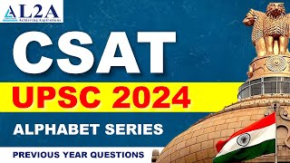 CSAT  Alphabet Series Previous Year Questions UPSC Prelims 2024 GS PAPER 2 UPSC  upsc csat [upl. by Gilus784]