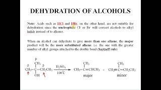 Dehydration of Alcohols [upl. by Farley277]