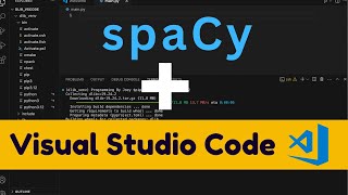 How to install Spacy in Visual Studio Code spacy visualstudiocode [upl. by Assiralc]