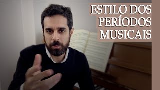 Diferenças de estilo musical dos períodos Barroco Clássico Romântico e Moderno [upl. by Halvaard31]