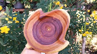 MAKING a Wooden Container with Leaf Design🍁🪵 [upl. by Mossolb]