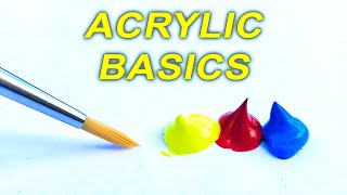 Acrylic Painting TIPS for Beginners  How to GET STARTED [upl. by Kristo613]