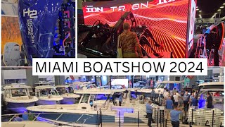 2024 Miami Boat Show Review and Walkthrough of Convention Center [upl. by Adnal952]