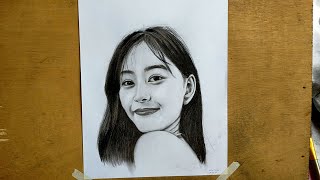 Yuko Araki in Charcoal Pencil [upl. by Iahs515]