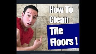 How To Clean Ceramic Tile Floors  Floor Transformation [upl. by Suiramad777]