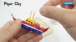 NARA Tutorial PAPER CLAYhow to make quotBOAT IN BOTTLEquot [upl. by Eki607]