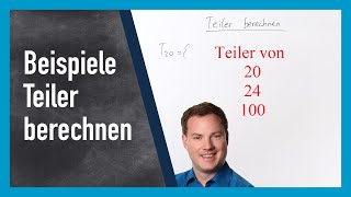 Teiler von 20 24 und 100 berechnen [upl. by Laetitia153]