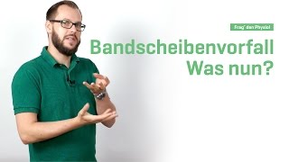 Was tun nach Bandscheibenvorfall  Frage den Physiotherapeuten [upl. by Jentoft392]