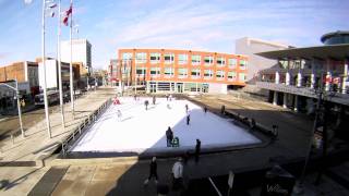 Kitchener City Hall Skating Rink Time Lapse [upl. by Nehr]