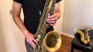 Selmer Reference 54 Tenor Saxophone Demo wwwdcsaxcom [upl. by Eanert157]