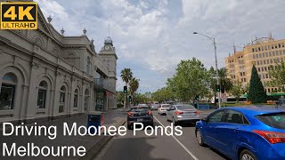 Driving Around Moonee Ponds  Melbourne Australia  4K UHD [upl. by Lose]