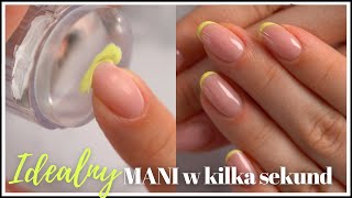 HIT Idealny French MANI w kilka sekund Musisz to zobaczyć 😻 [upl. by Ycniuqal]